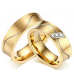 Arany színű nemesacél gyűrű-8