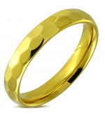 Arany színű nemesacél gyűrű ékszer-9