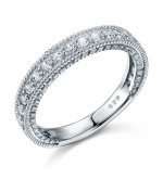 Ezüst gyémánt gyűrű-10