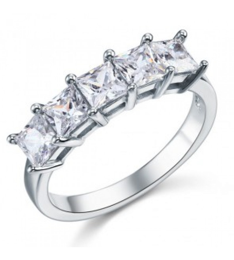Ezüst gyémánt gyűrű-6