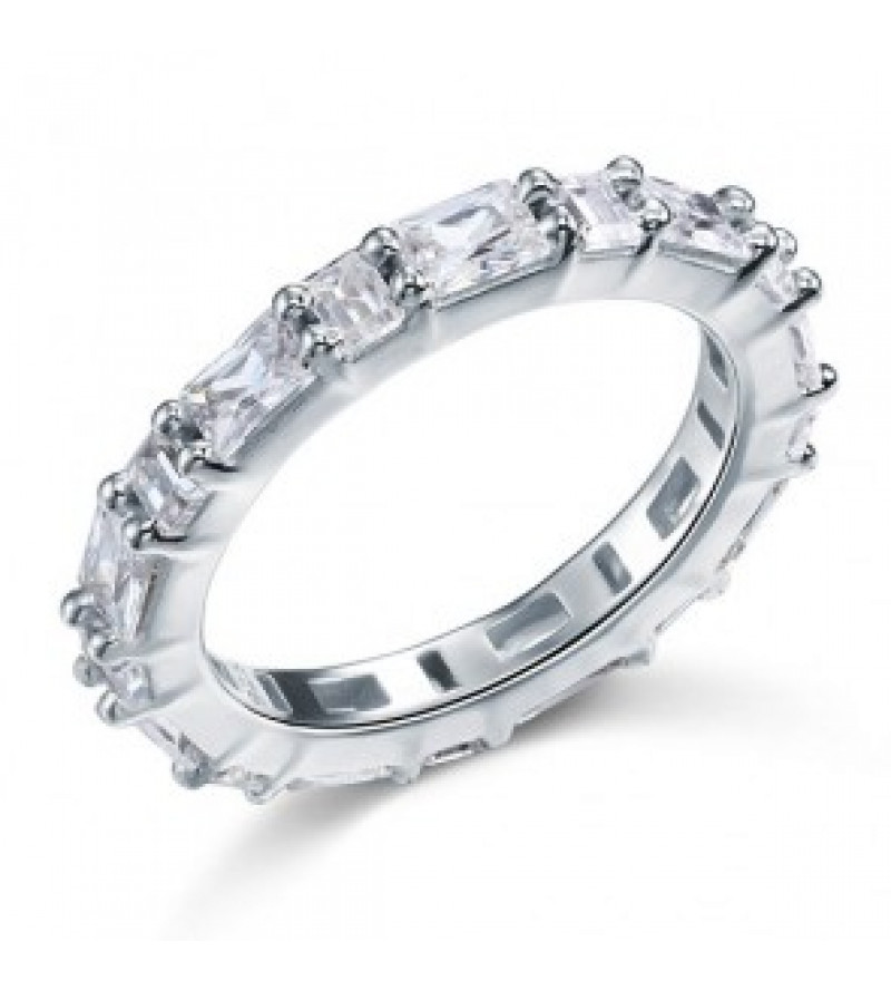 Ezüst gyémánt gyűrű-7