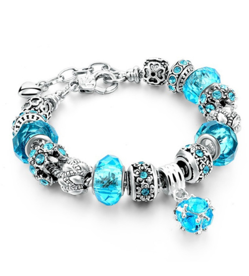 Pandora Stilusu Kristalyos Karkoto Turkiz